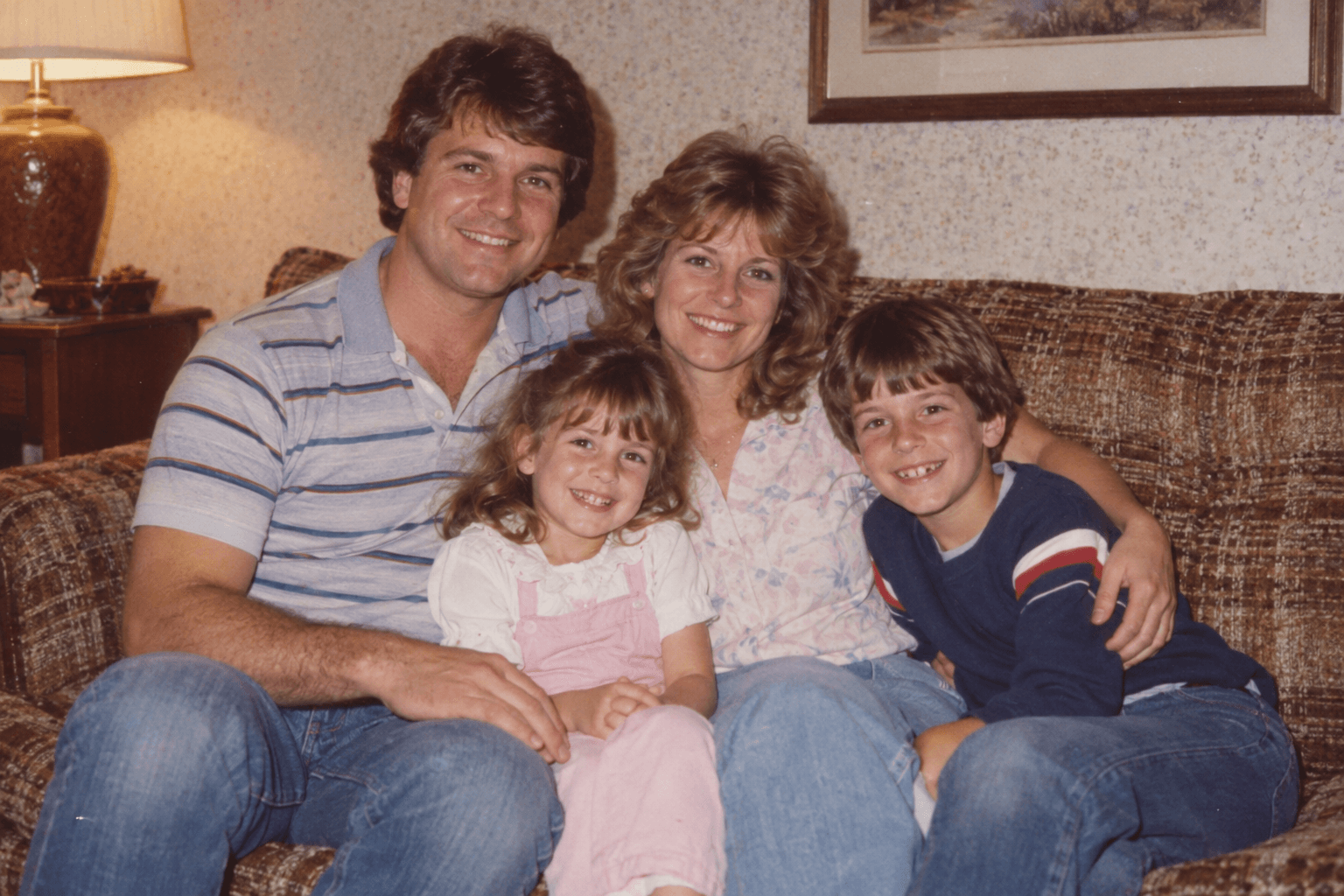 Ellen with her family in the fictional WiseBox example